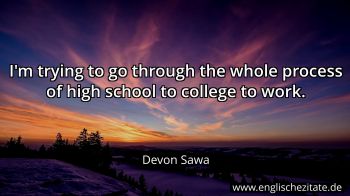 Englisches Zitat von Devon Sawa als Bild