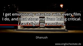 Englisches Zitat von Dhanush als Bild