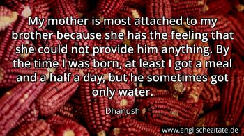 Englisches Zitat von Dhanush als Bild