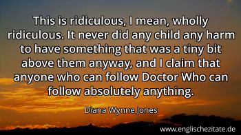 Englisches Zitat von Diana Wynne Jones als Bild