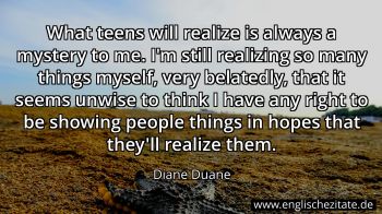 Englisches Zitat von Diane Duane als Bild