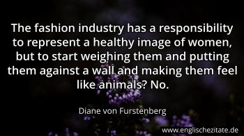 Englisches Zitat von Diane von Furstenberg als Bild