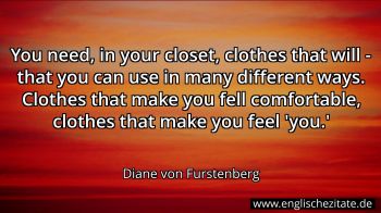 Englisches Zitat von Diane von Furstenberg als Bild