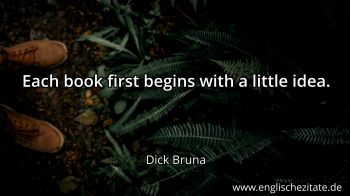 Englisches Zitat von Dick Bruna als Bild
