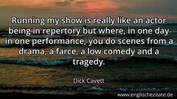 Englisches Zitat von Dick Cavett als Bild