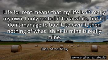 Englisches Zitat von Dido Armstrong als Bild