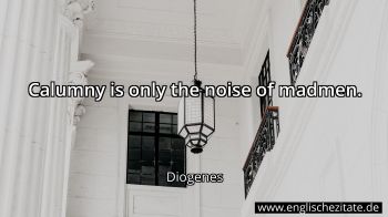 Englisches Zitat von Diogenes als Bild