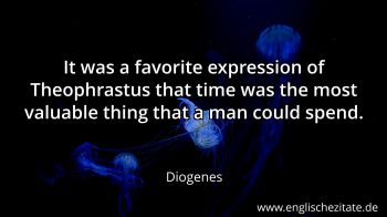 Englisches Zitat von Diogenes als Bild