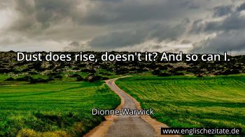 Englisches Zitat von Dionne Warwick als Bild