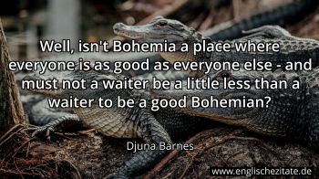 Englisches Zitat von Djuna Barnes als Bild