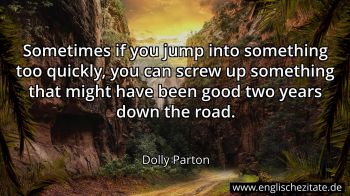 Englisches Zitat von Dolly Parton als Bild