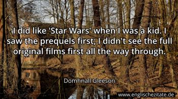 Englisches Zitat von Domhnall Gleeson als Bild