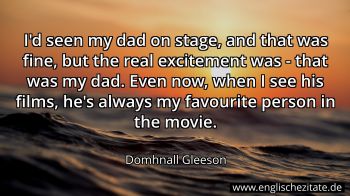 Englisches Zitat von Domhnall Gleeson als Bild