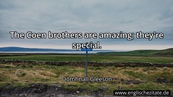 Englisches Zitat von Domhnall Gleeson als Bild