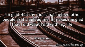 Englisches Zitat von Don McLean als Bild