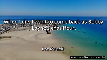 Englisches Zitat von Don Meredith als Bild