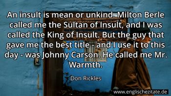 Englisches Zitat von Don Rickles als Bild