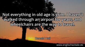 Englisches Zitat von Donald Hall als Bild