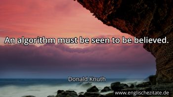 Englisches Zitat von Donald Knuth als Bild