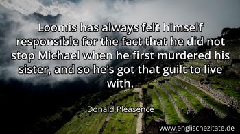 Englisches Zitat von Donald Pleasence als Bild