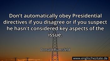 Englisches Zitat von Donald Rumsfeld als Bild