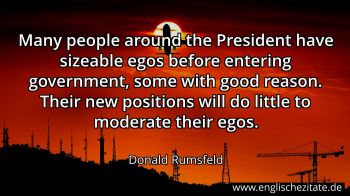 Englisches Zitat von Donald Rumsfeld als Bild