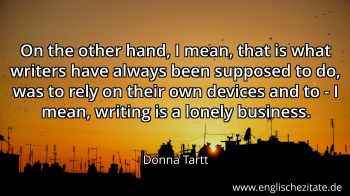 Englisches Zitat von Donna Tartt als Bild