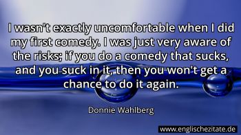 Englisches Zitat von Donnie Wahlberg als Bild