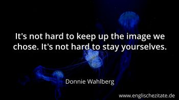 Englisches Zitat von Donnie Wahlberg als Bild