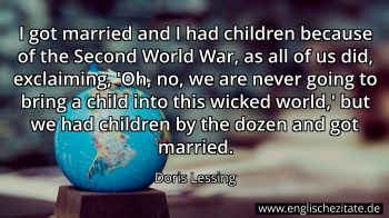 Englisches Zitat von Doris Lessing als Bild