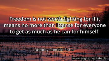 Englisches Zitat von Dorothy Canfield Fisher als Bild