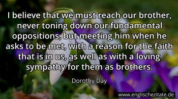Englisches Zitat von Dorothy Day als Bild