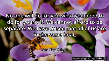 Englisches Zitat von Dorothy Height als Bild