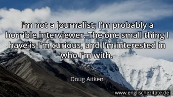 Englisches Zitat von Doug Aitken als Bild