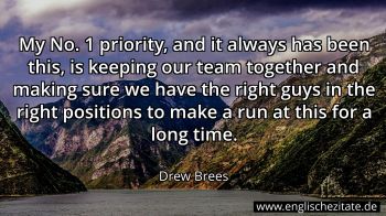 Englisches Zitat von Drew Brees als Bild