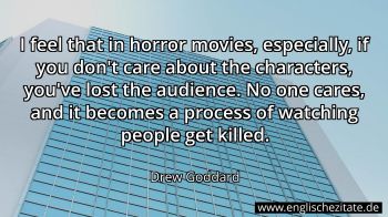 Englisches Zitat von Drew Goddard als Bild