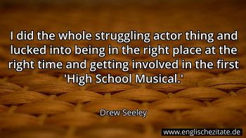 Englisches Zitat von Drew Seeley als Bild