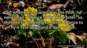 Englisches Zitat von Duane G. Carey als Bild
