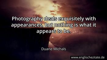 Englisches Zitat von Duane Michals als Bild