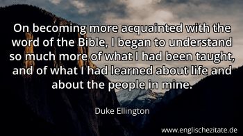 Englisches Zitat von Duke Ellington als Bild