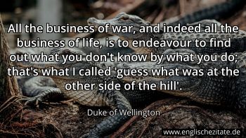 Englisches Zitat von Duke of Wellington als Bild
