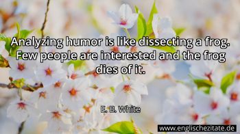 Englisches Zitat von E. B. White als Bild