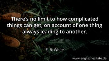 Englisches Zitat von E. B. White als Bild