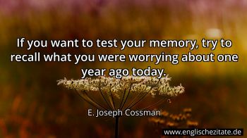 Englisches Zitat von E. Joseph Cossman als Bild