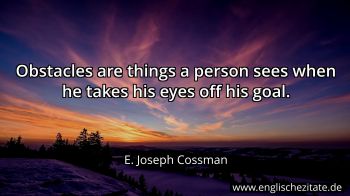 Englisches Zitat von E. Joseph Cossman als Bild