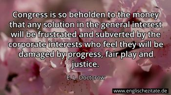 Englisches Zitat von E. L. Doctorow als Bild