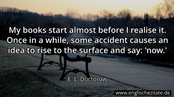 Englisches Zitat von E. L. Doctorow als Bild