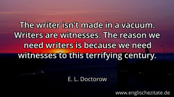 Englisches Zitat von E. L. Doctorow als Bild