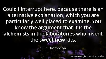Englisches Zitat von E. P. Thompson als Bild