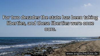 Englisches Zitat von E. P. Thompson als Bild